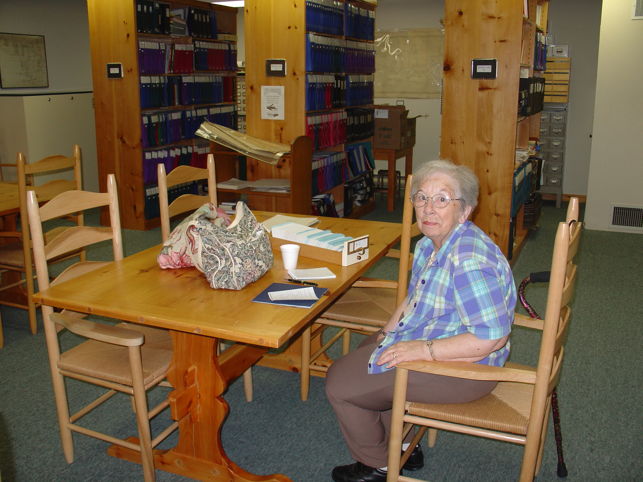 Muriel Davidson at the Thomas Raddall Research Centre